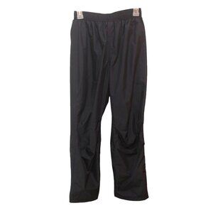 LL Bean Womens Small Petite Black Gore Tex Pull On Trail Rain Wet Outdoor Pants